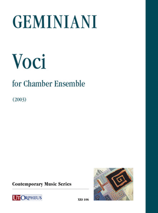 Book cover for Voci for Chamber Ensemble (2003)