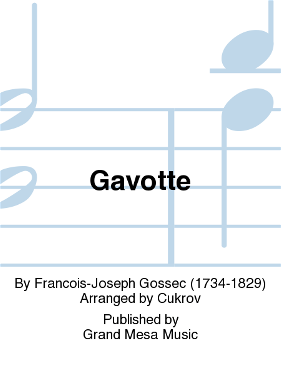 Gavotte Woodwind Quintet scores gallery preview page 1