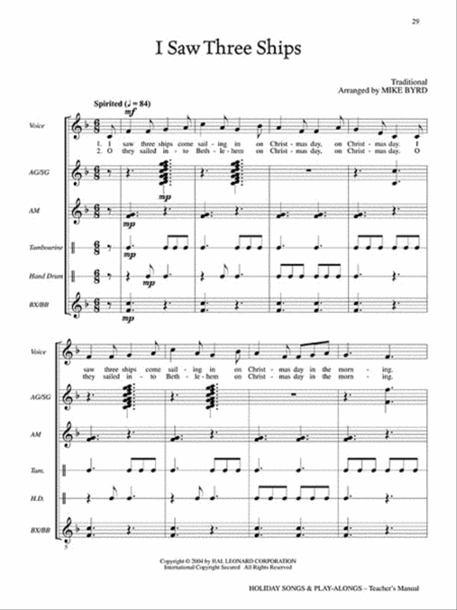 Holiday Songs and Play-Alongs Choir scores gallery preview page 5