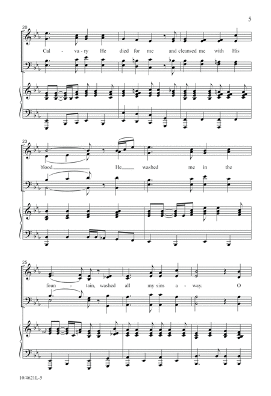 O Victory in Jesus 4-Part scores gallery preview page 6