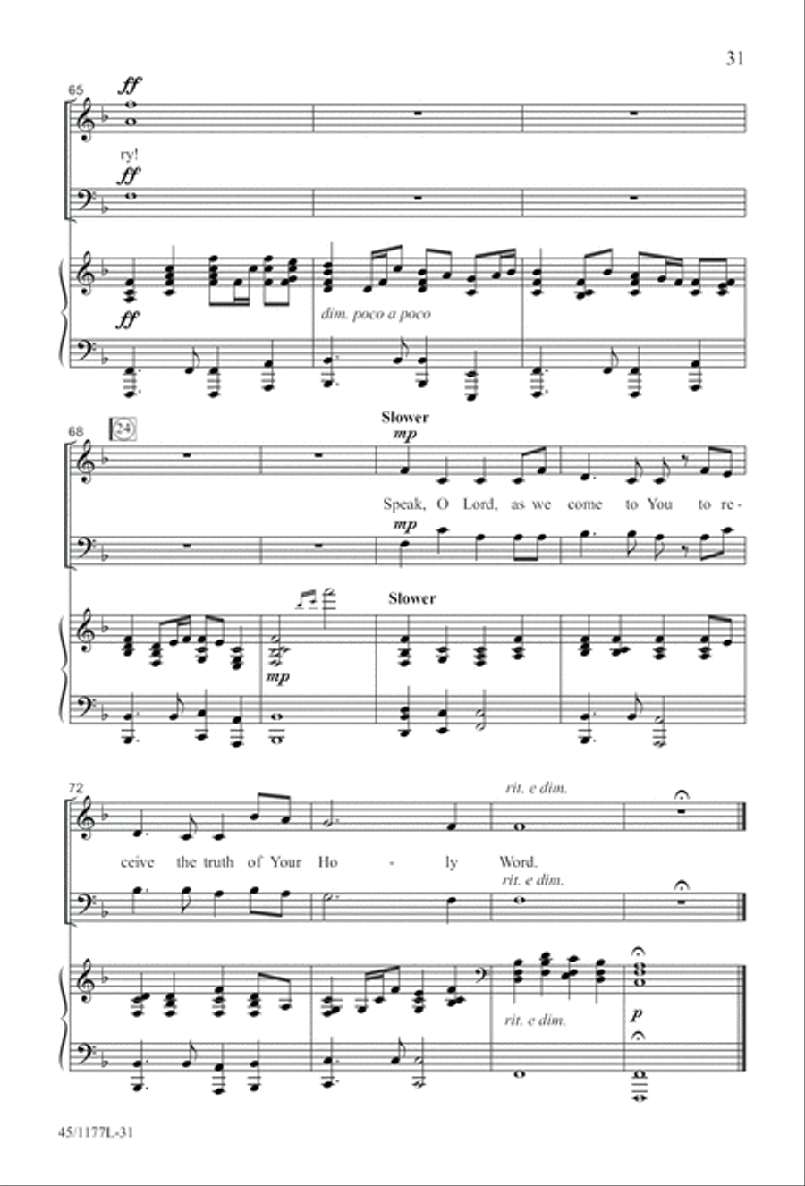5 Getty Anthems for about 10 Singers 4-Part scores gallery preview page 32