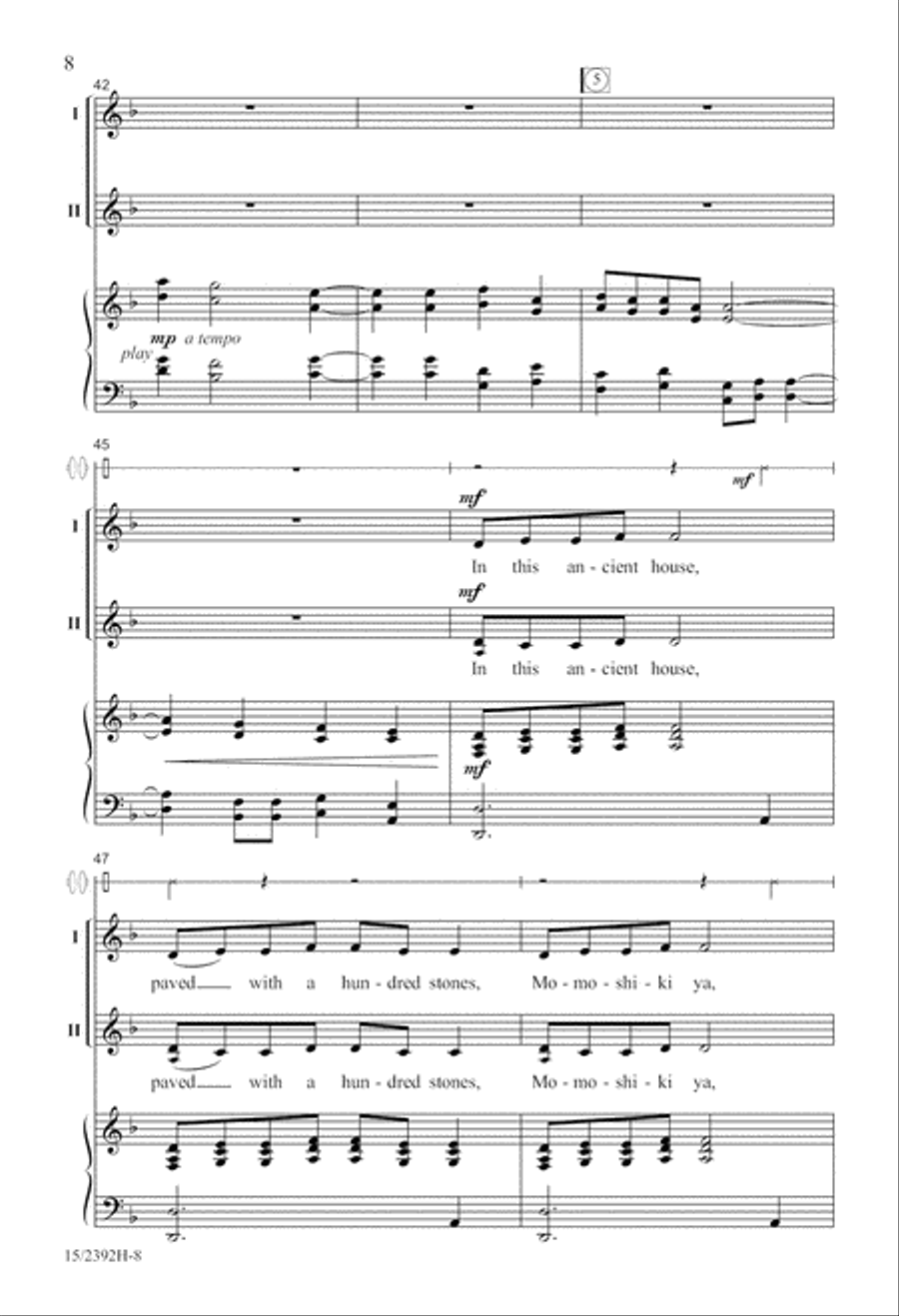 In This Ancient House (Momoshiki Ya) 2-Part scores gallery preview page 8