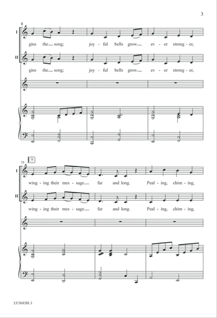 Bells of December Bells of December 2-Part scores gallery preview page 3