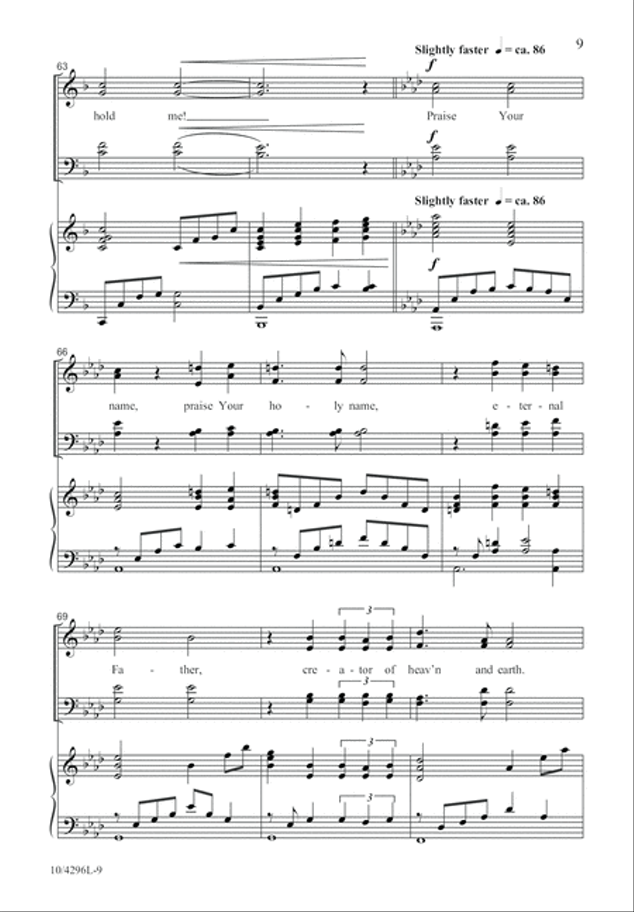 Praise Your Holy Name Praise Your Holy Name 4-Part scores gallery preview page 9
