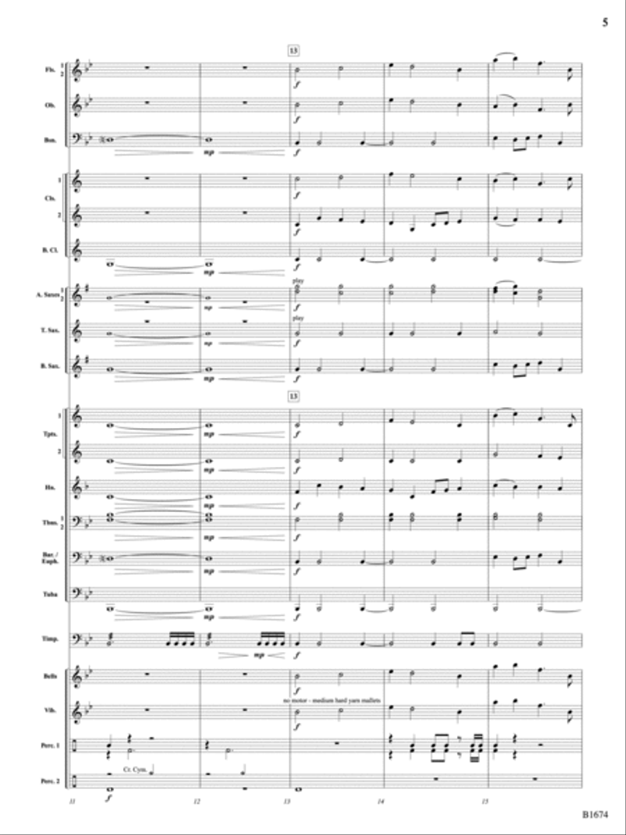 Synthesis: Score Concert Band scores gallery preview page 5