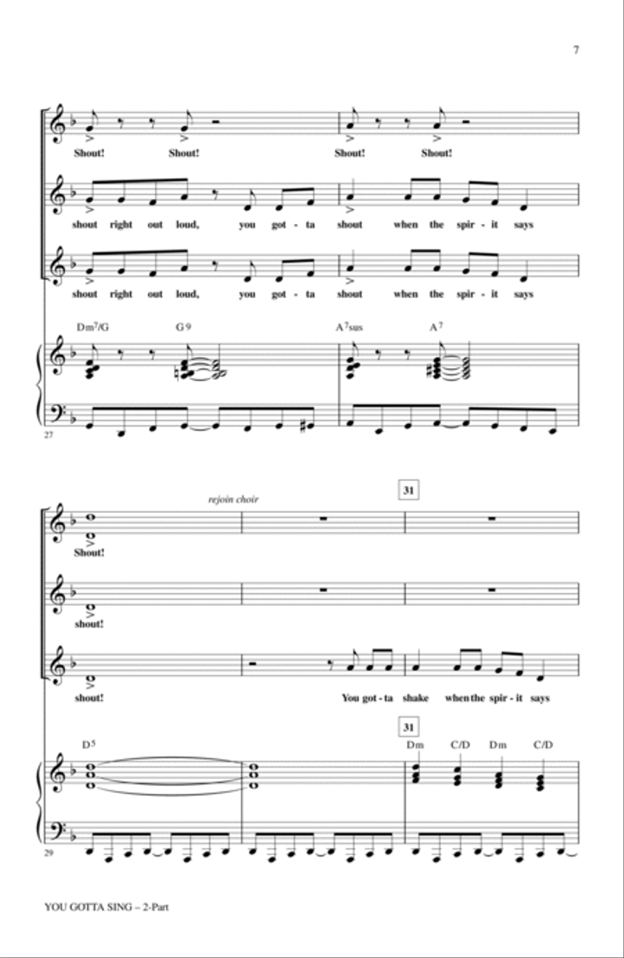 You Gotta Sing You Gotta Sing 2-Part scores gallery preview page 5