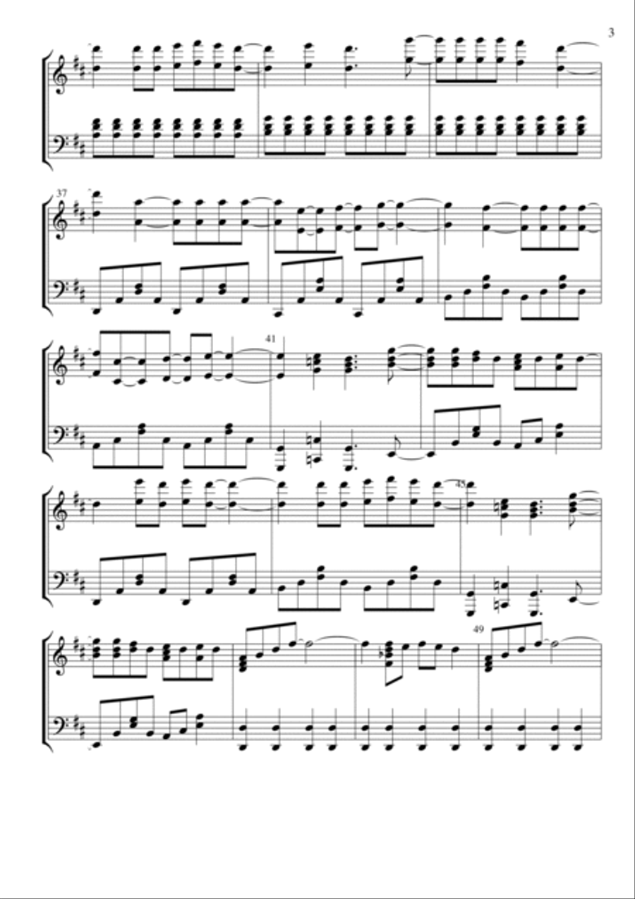 Mamma Mia Piano Solo scores gallery preview page 3