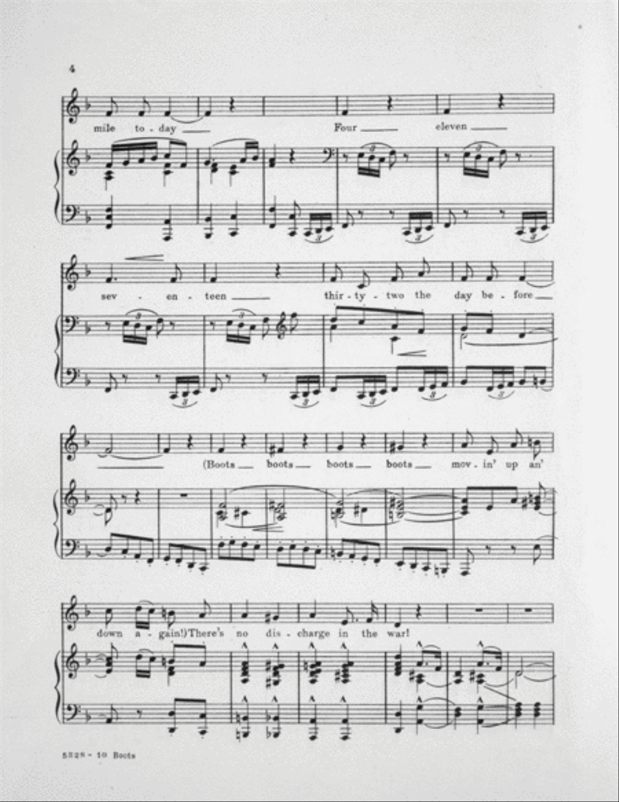 Boots (Infantry Columns of the Earlier War) Voice scores gallery preview page 4