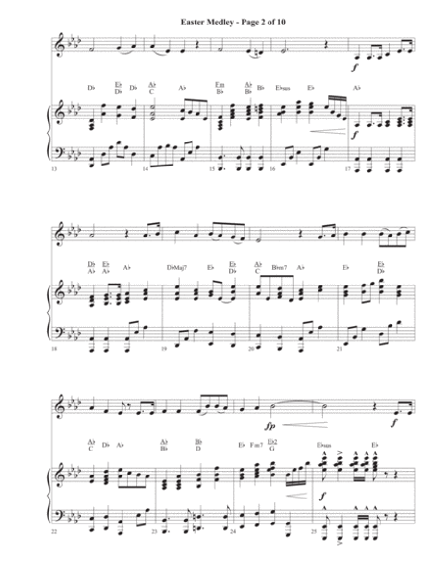 Easter Medley - Trumpet image number null