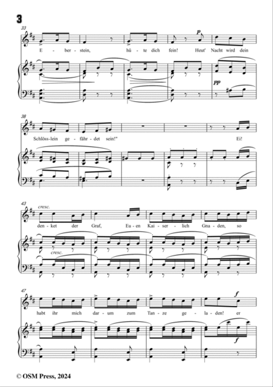 C. Loewe-Graf Eberstein(Zu Speier im Saale da hebt sich ein Klingen),in D Major Voice scores gallery preview page 4