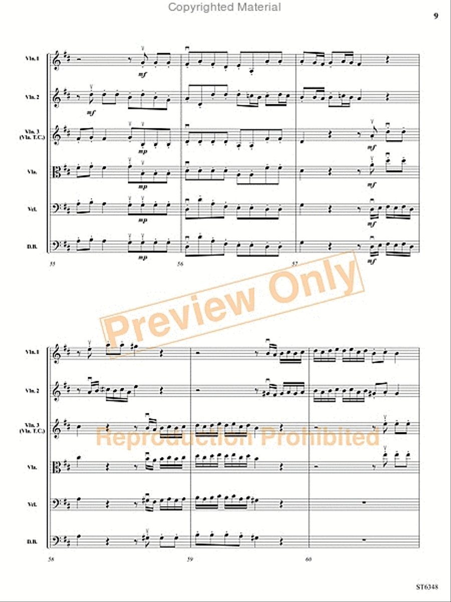 Grave and Allegro String Orchestra scores gallery preview page 10
