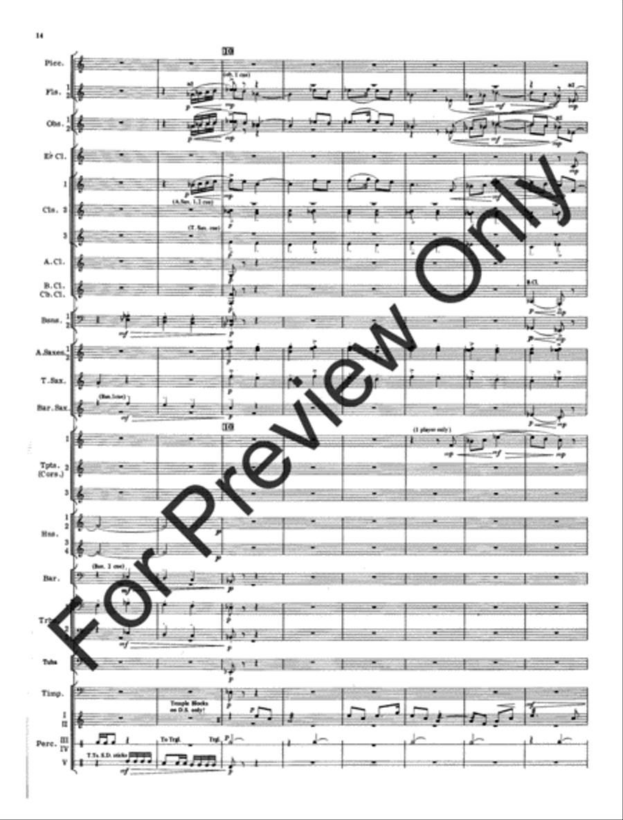 Cantique and Festival (Score) Concert Band scores gallery preview page 17
