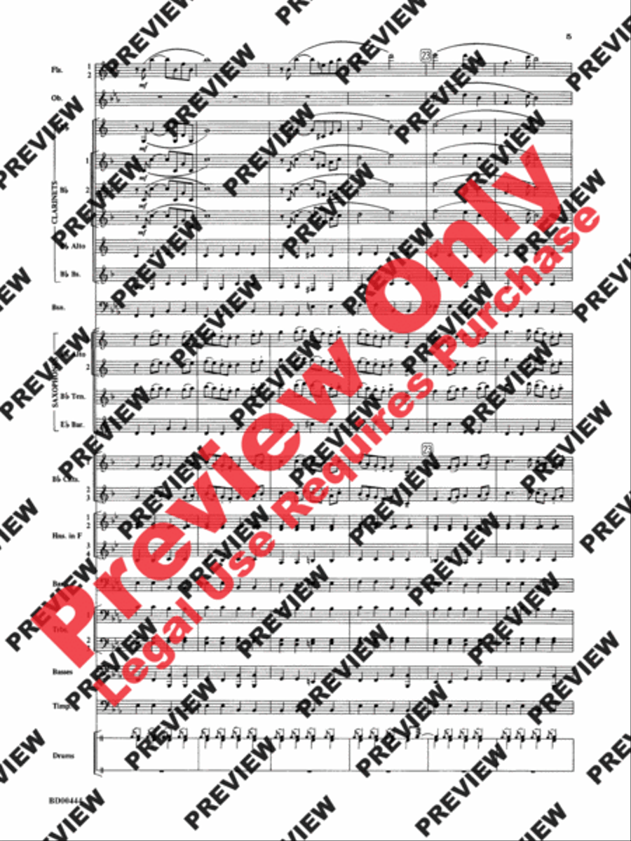 Lethbridge Overture Concert Band scores gallery preview page 6