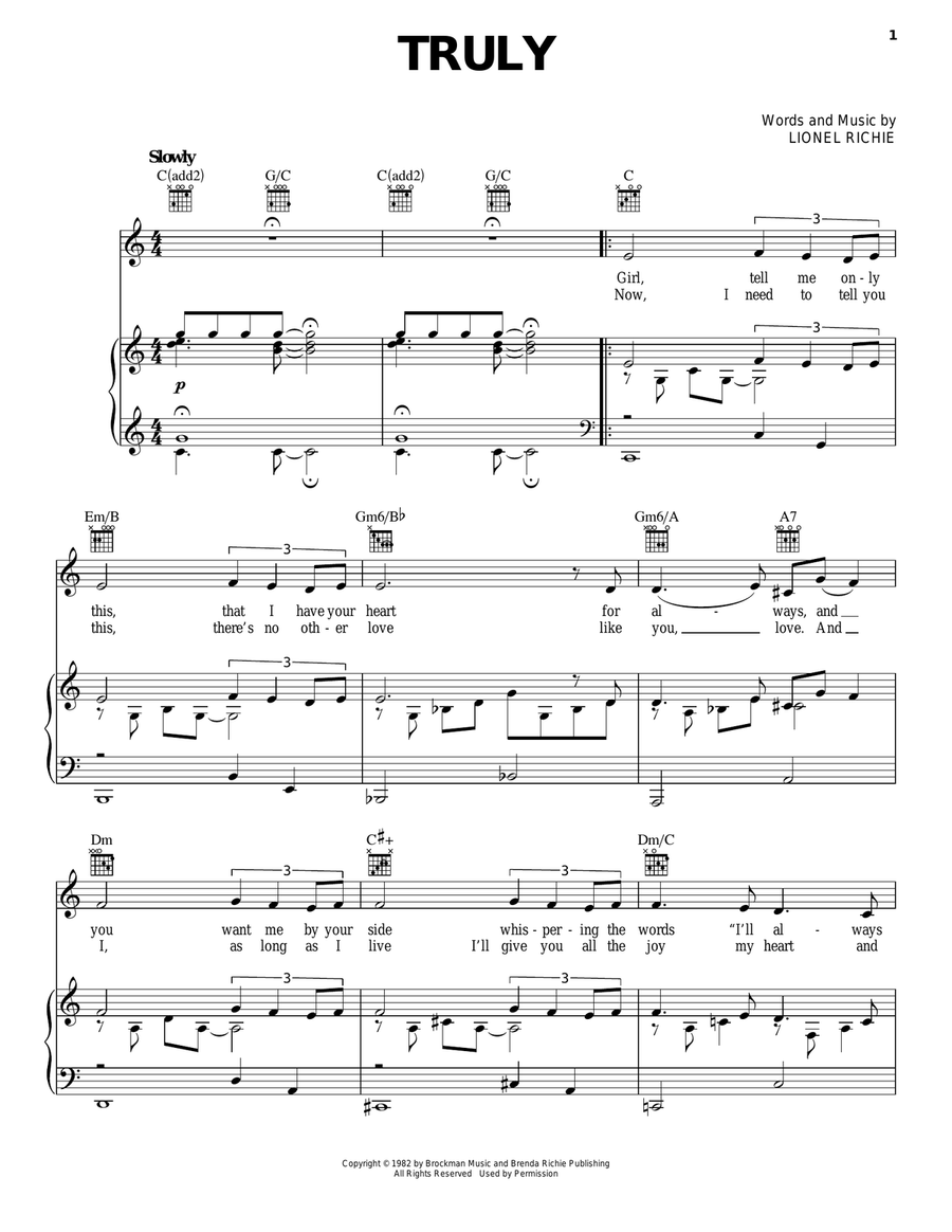 Truly Truly Acoustic Guitar scores gallery preview page 1