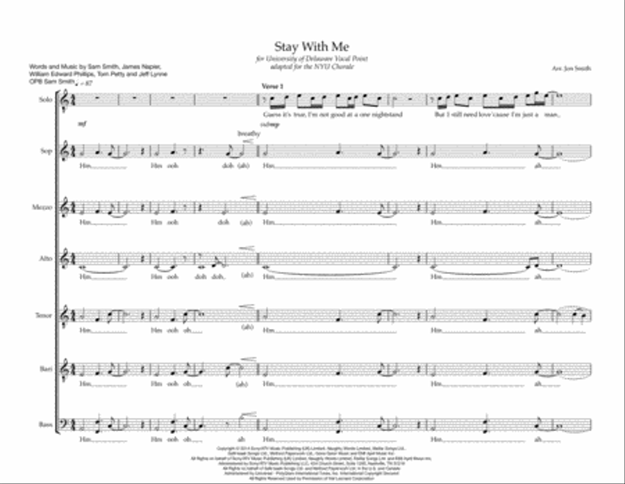 Stay With Me Stay With Me Divisi scores gallery preview page 1