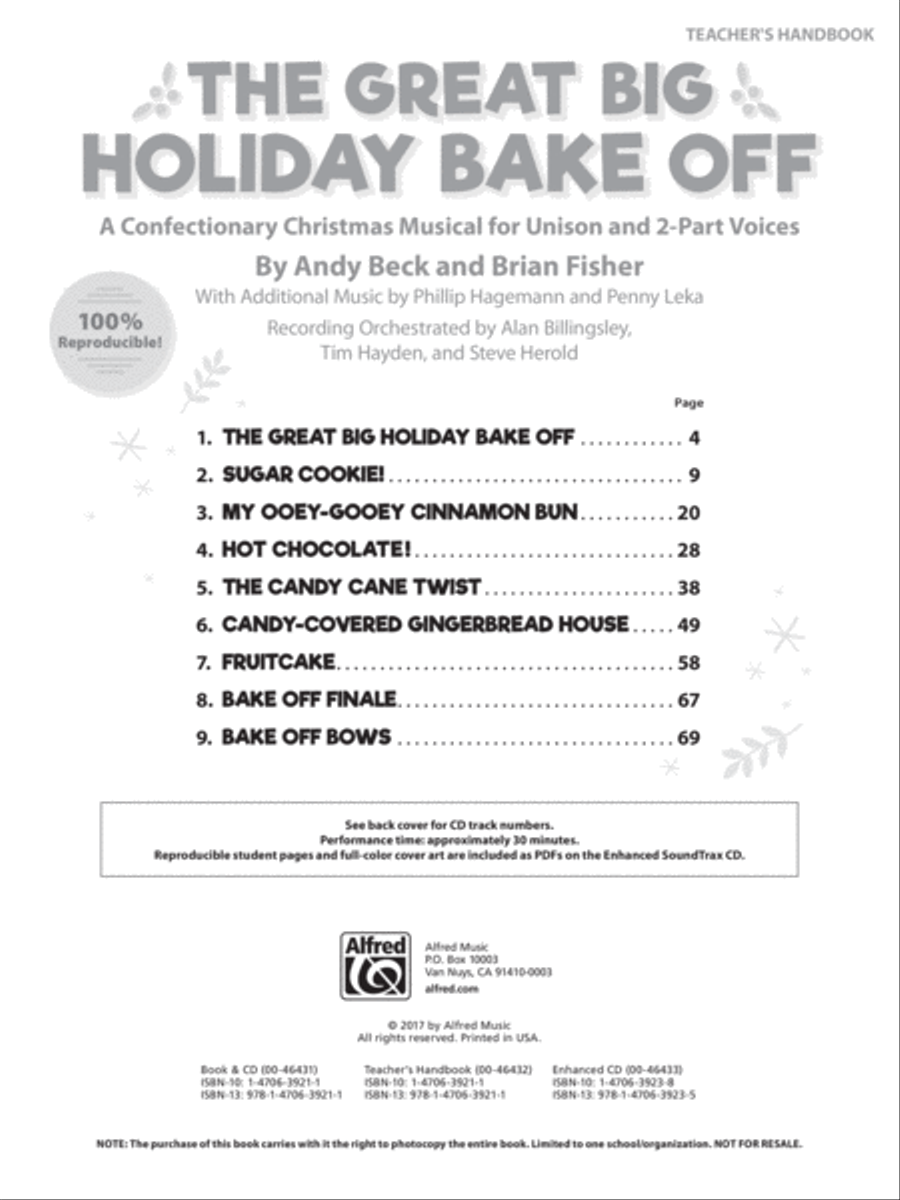 The Great Big Holiday Bake Off Unison Choir scores gallery preview page 2