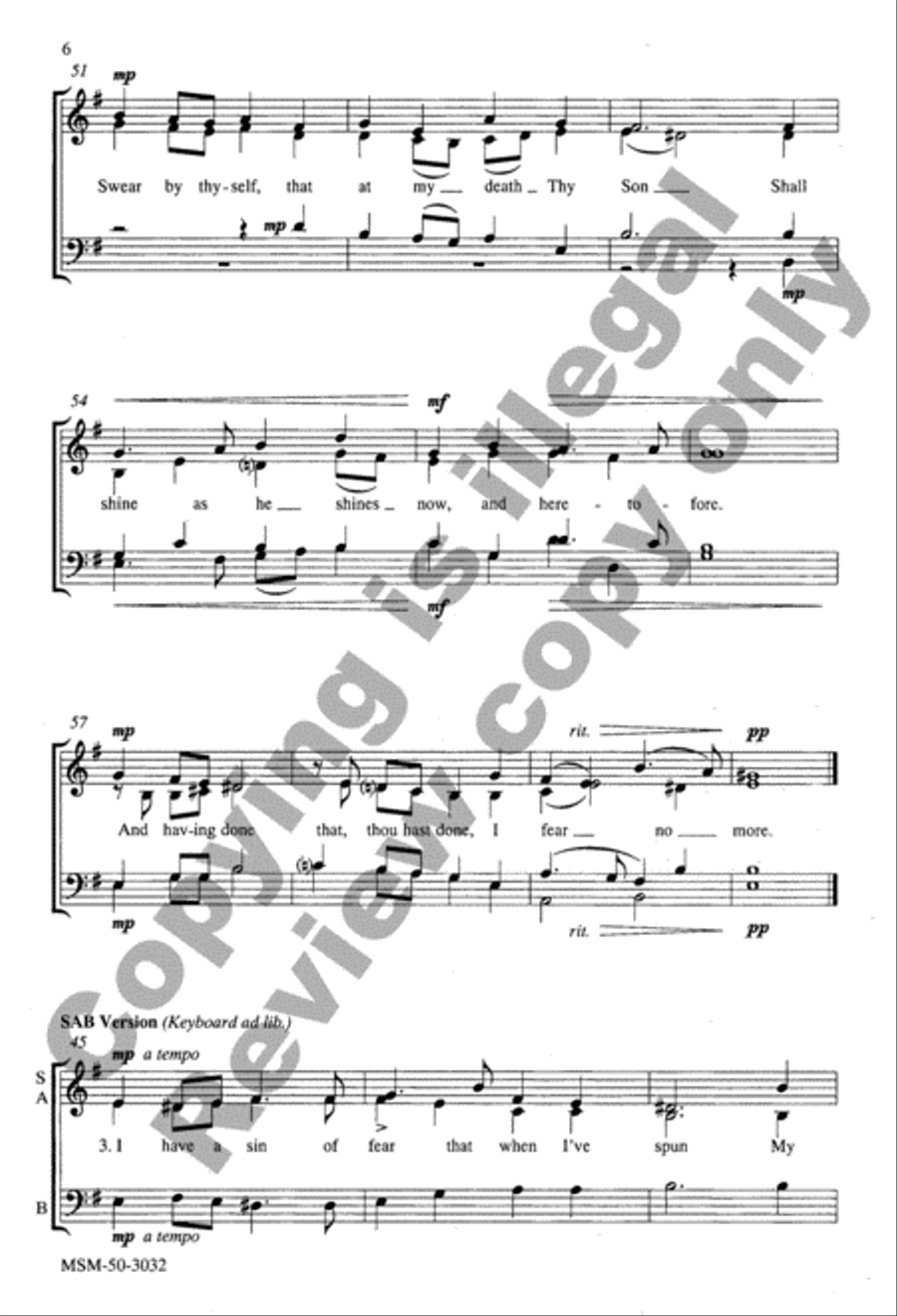 Wilt Thou Forgive That Sin 4-Part scores gallery preview page 6