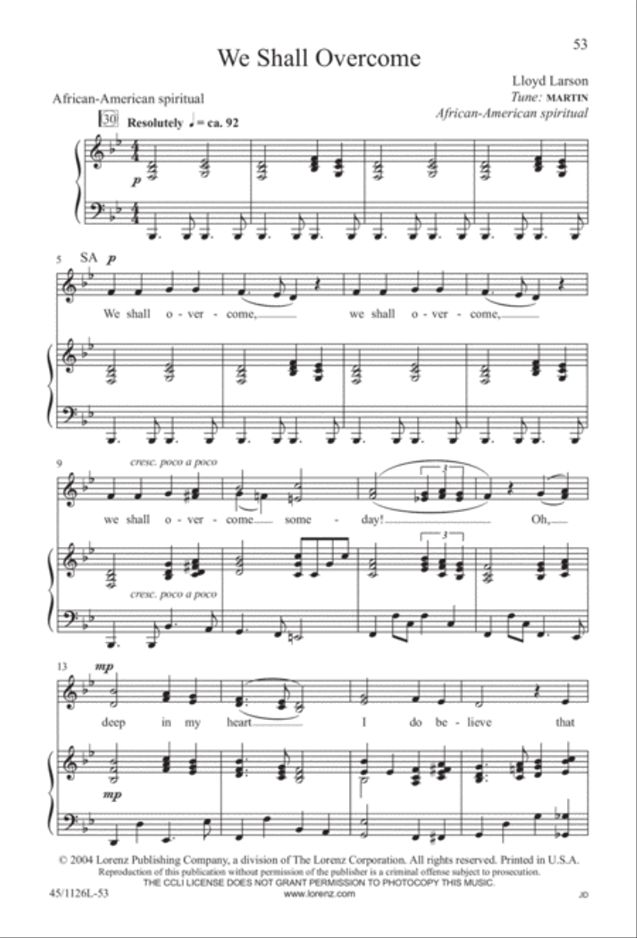 Prayers for the Nations 4-Part scores gallery preview page 54
