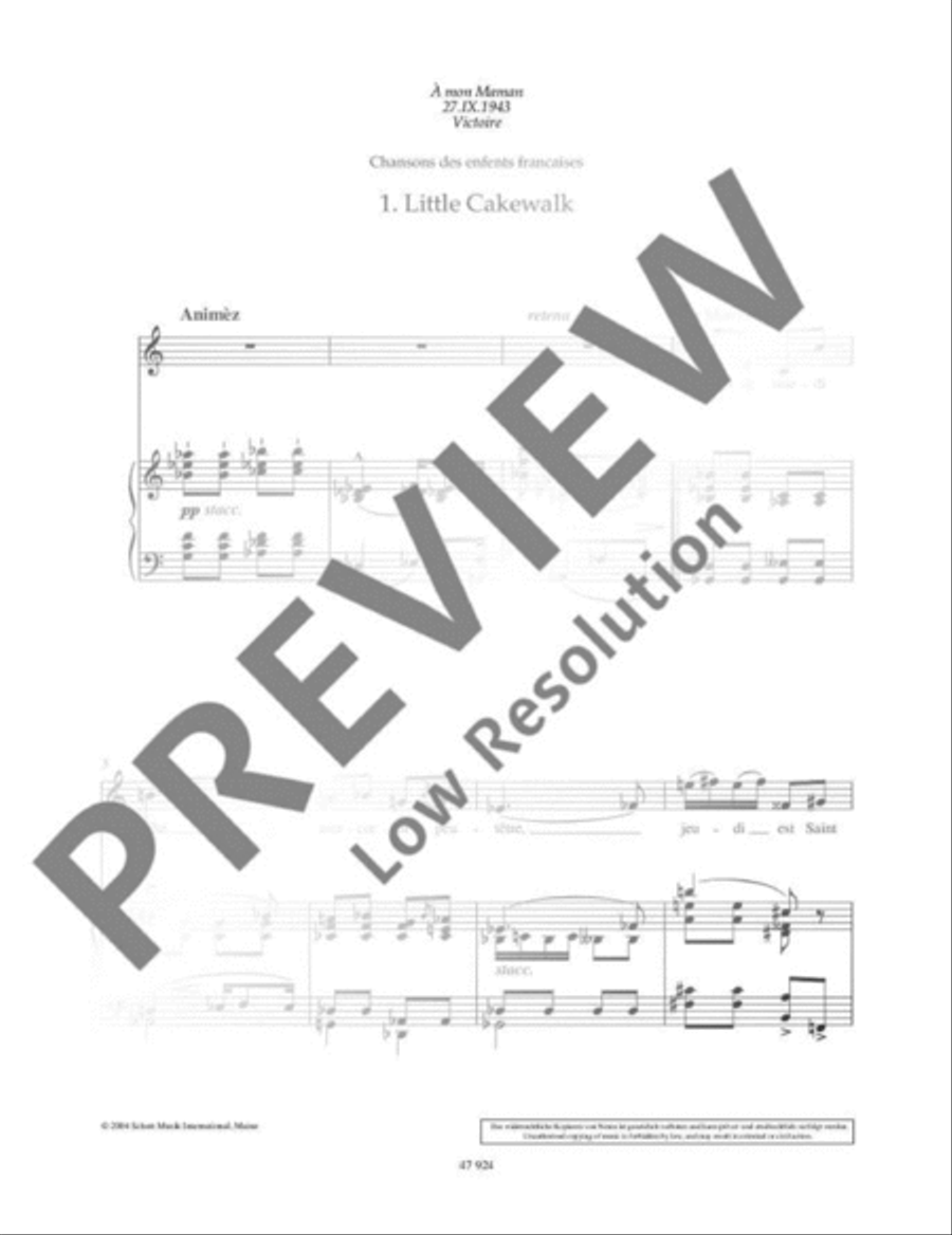 Little Cakewalk Little Cakewalk High Voice scores gallery preview page 2