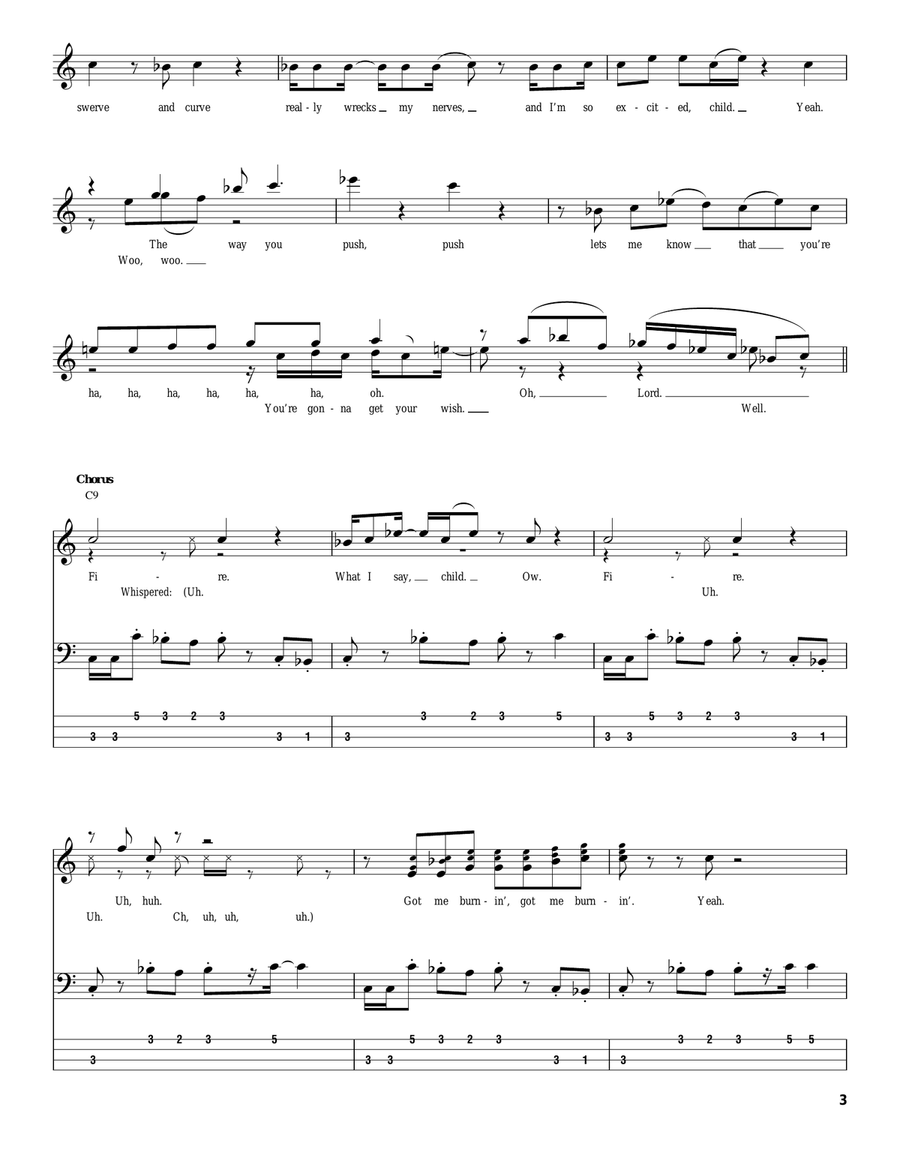 Fire Fire Acoustic Guitar scores gallery preview page 3