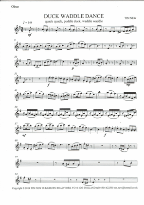 Duck Waddle Dance oboe part