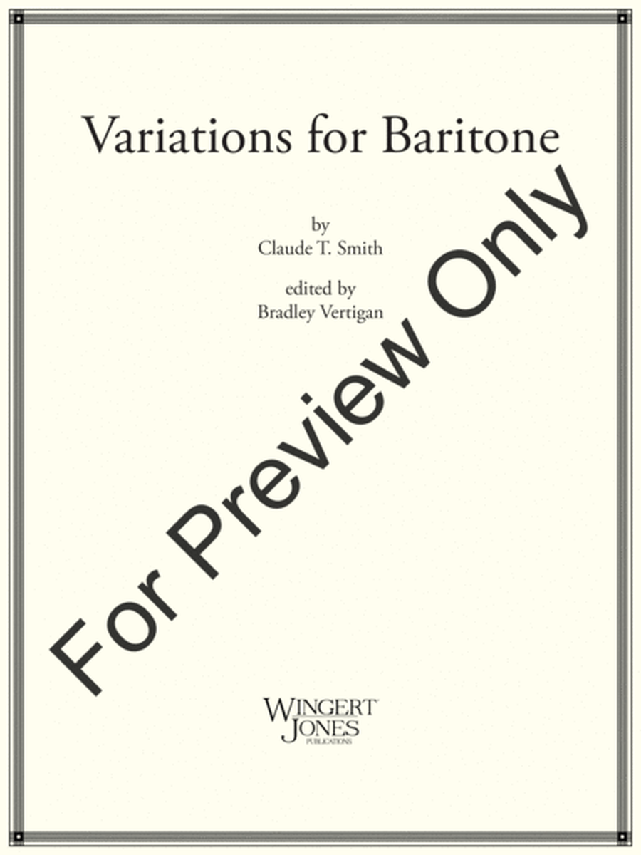 Variations For Baritone