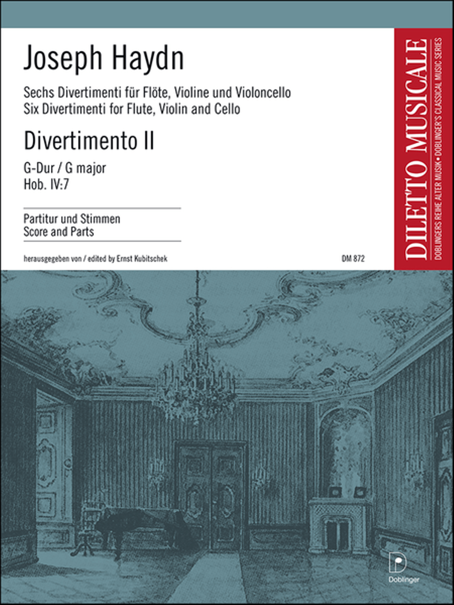 6 Divertimenti: Divertimento II G-Dur Hob. IV:7 Flute scores gallery preview page 1