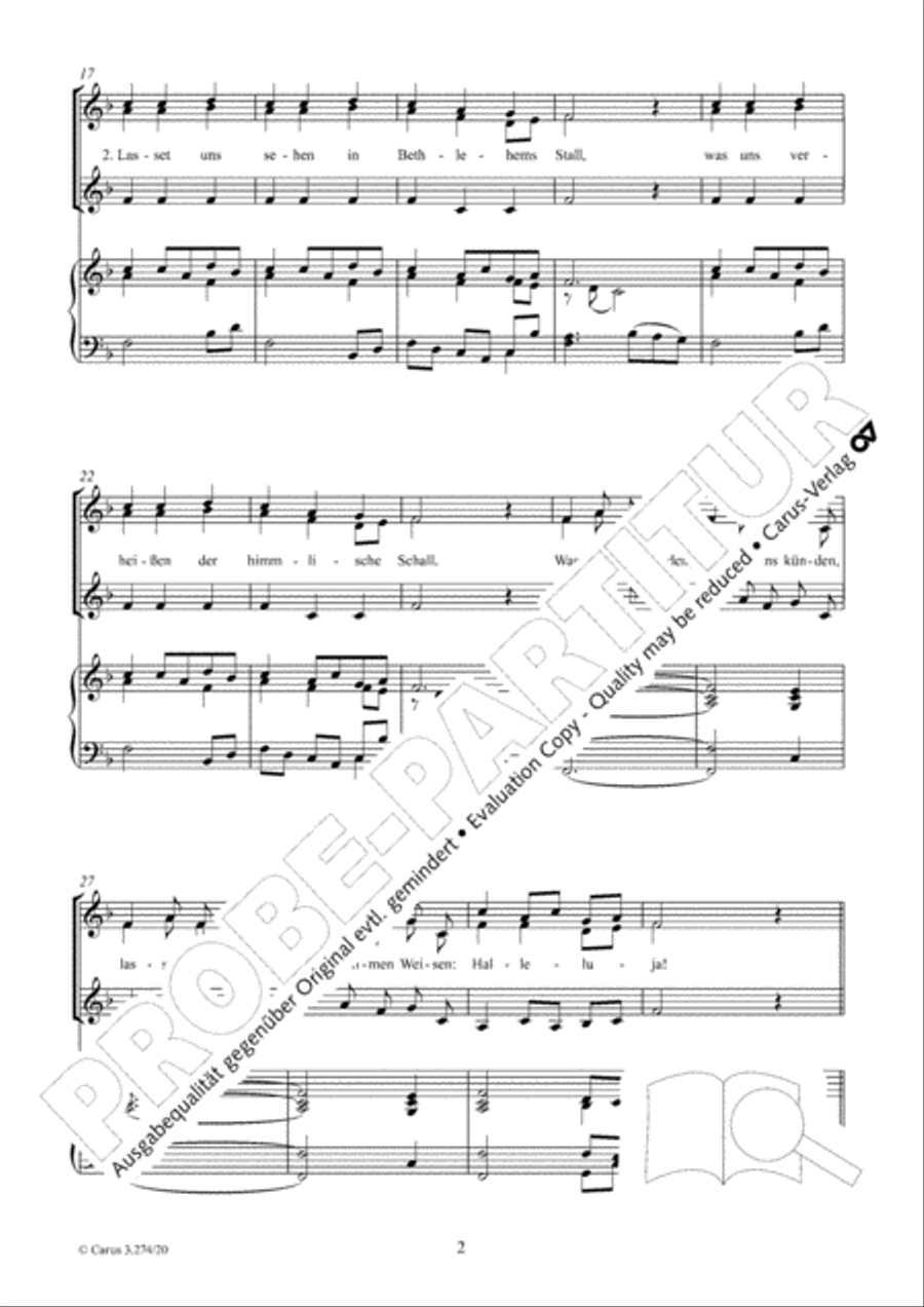 Kommet, ihr Hirten Kommet, ihr Hirten SSA scores gallery preview page 3