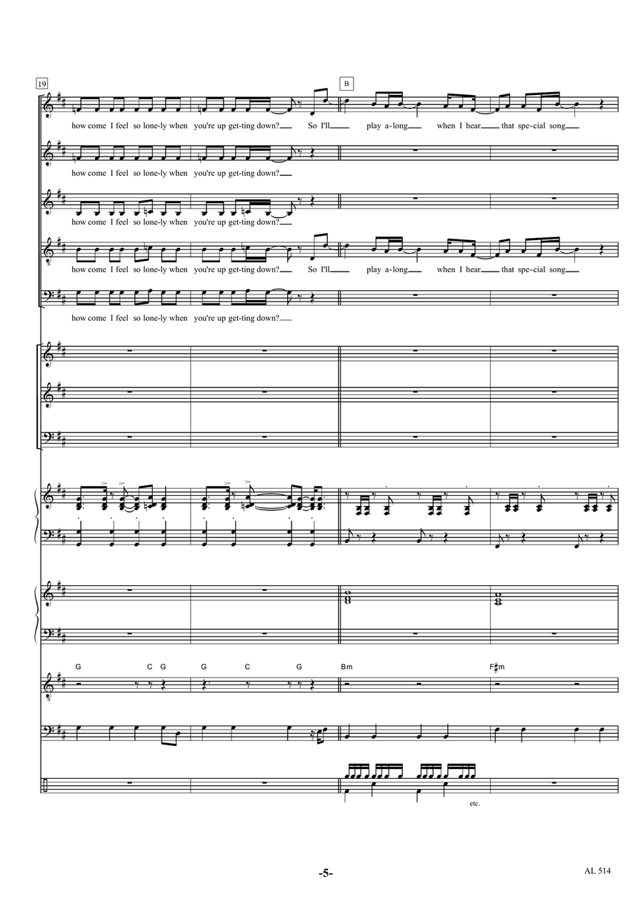 I Don't Feel Like Dancin' Divisi scores gallery preview page 5