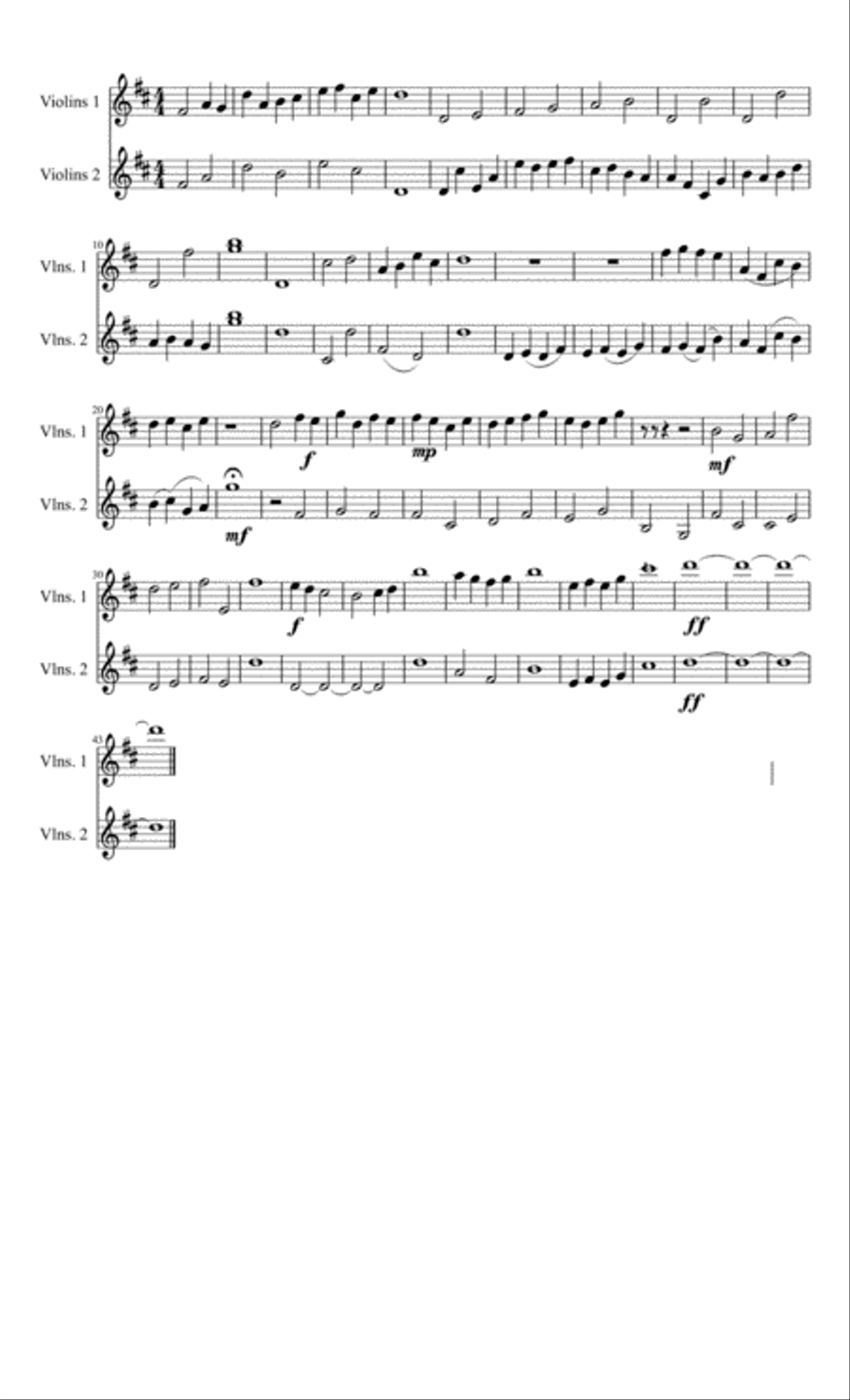 Joyous Occasion Set of Parts scores gallery preview page 1