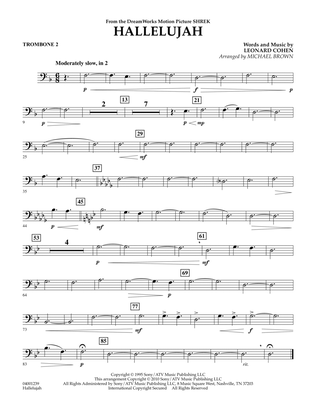 Book cover for Hallelujah - Trombone 2