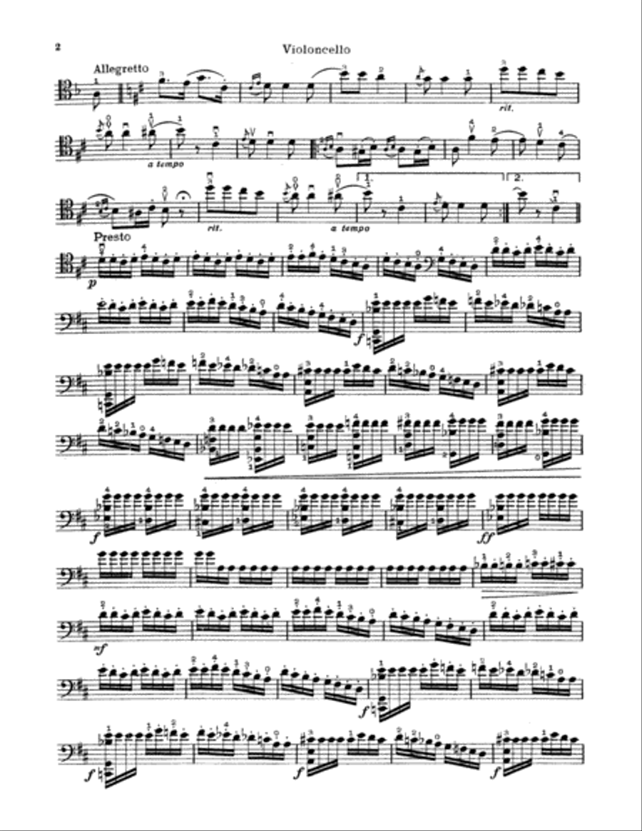 Popper: Hungarian Rhapsody, Op. 68 Part scores gallery preview page 2