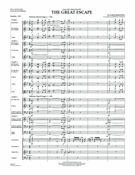 The Great Escape (March) - Conductor Score (Full Score)