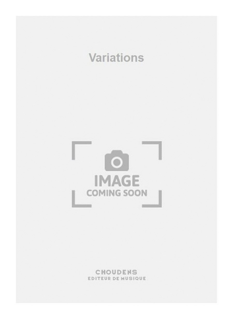 Variations Alto Saxophone scores gallery preview page 1