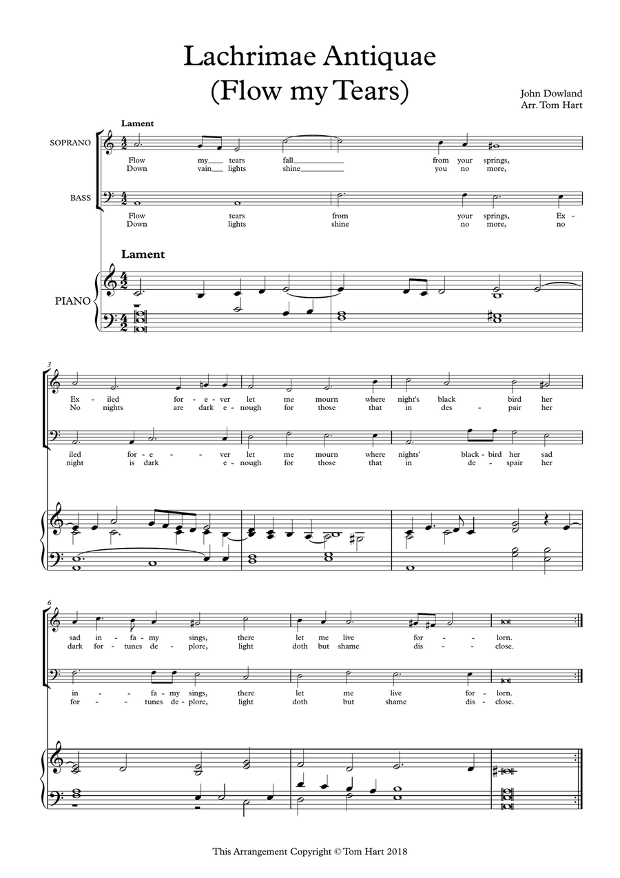 Flow my Tears High Voice scores gallery preview page 2