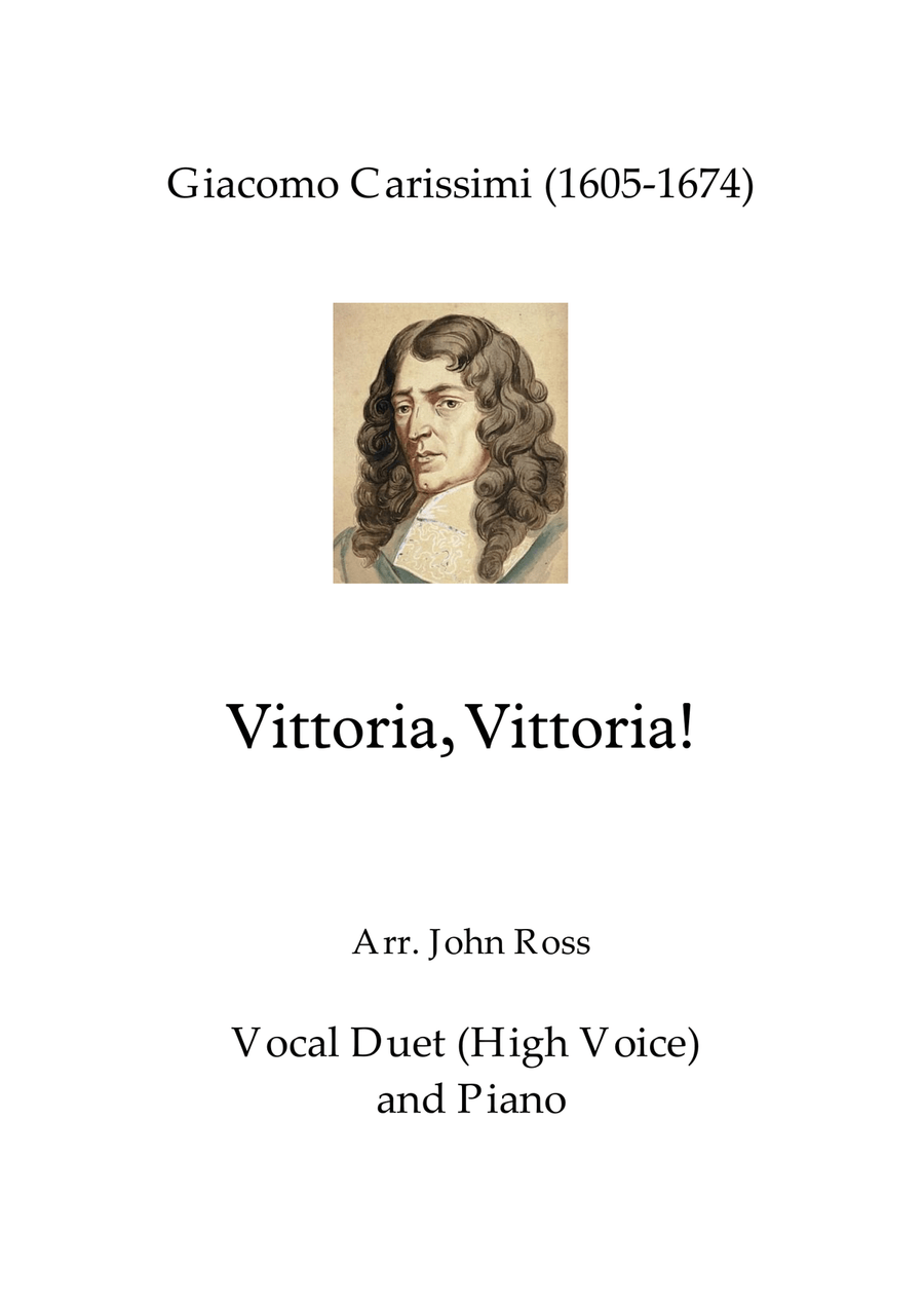 Book cover for Vittoria, Vittoria (Carissimi) Vocal duet