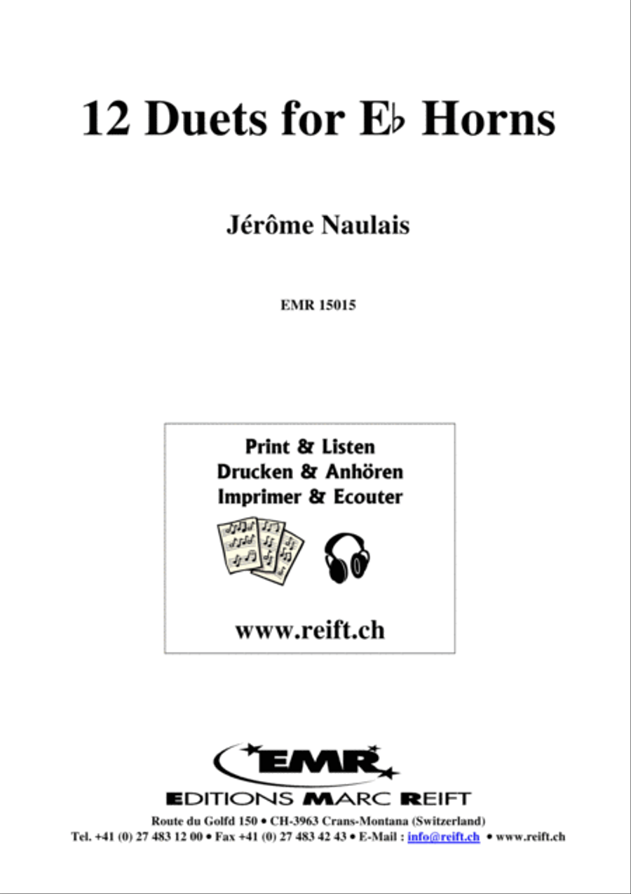 12 Duets for Eb Horns Brass Duet scores gallery preview page 2