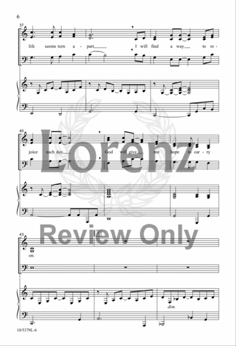 Faith to Carry On 3-Part scores gallery preview page 6