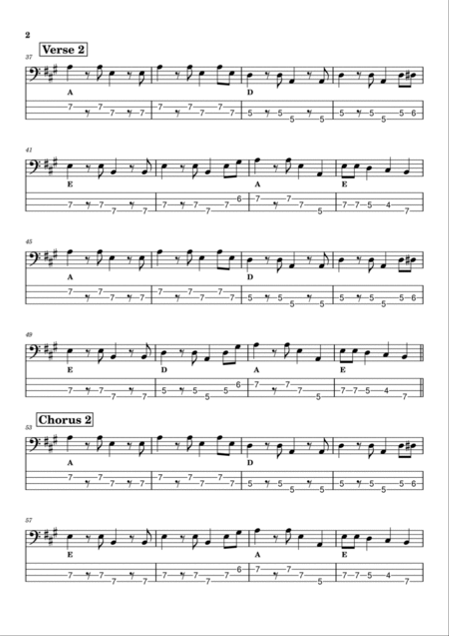 Living Next Door To Alice Guitar Tablature scores gallery preview page 2