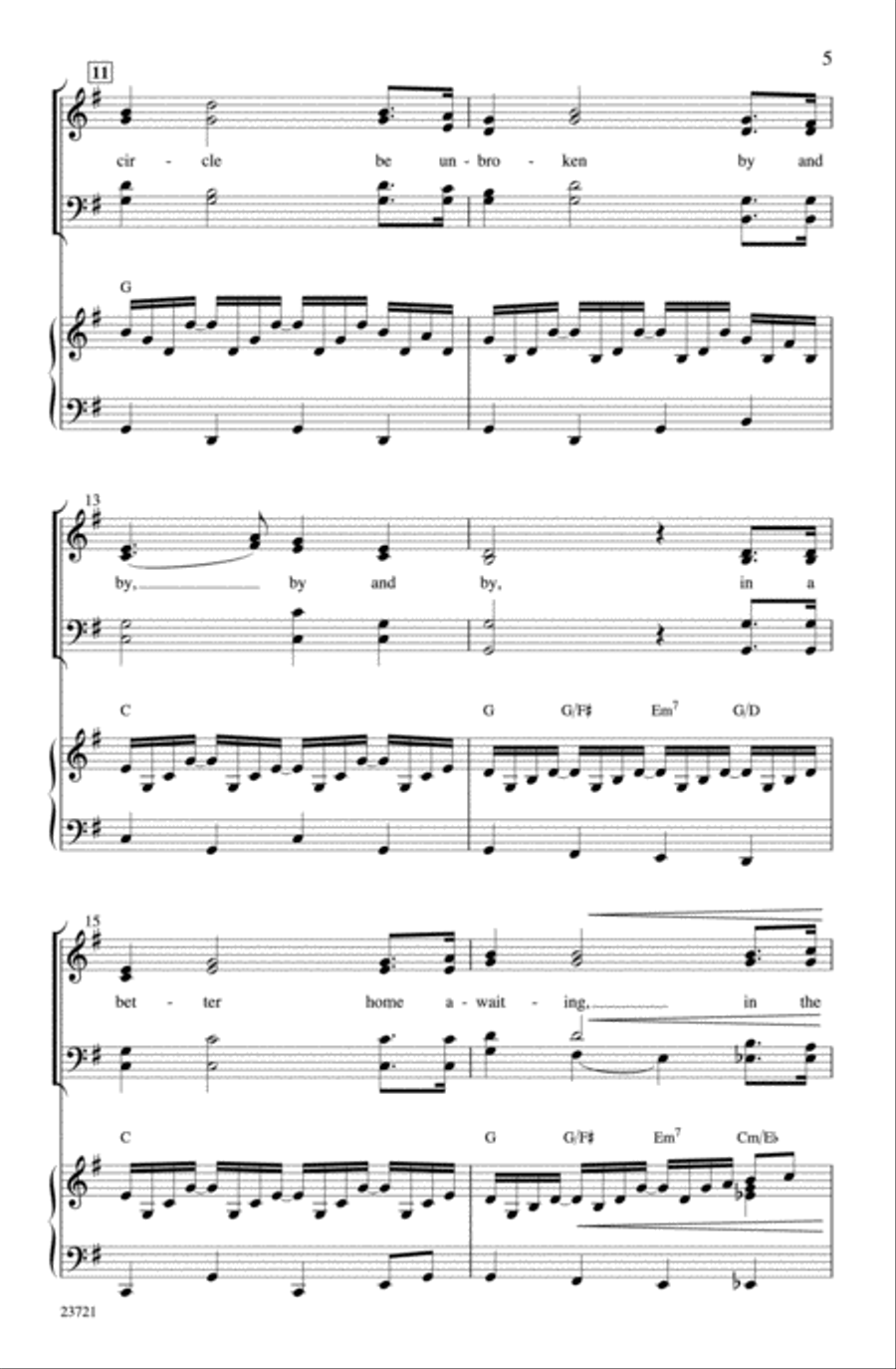 Will the Circle Be Unbroken? 4-Part scores gallery preview page 5
