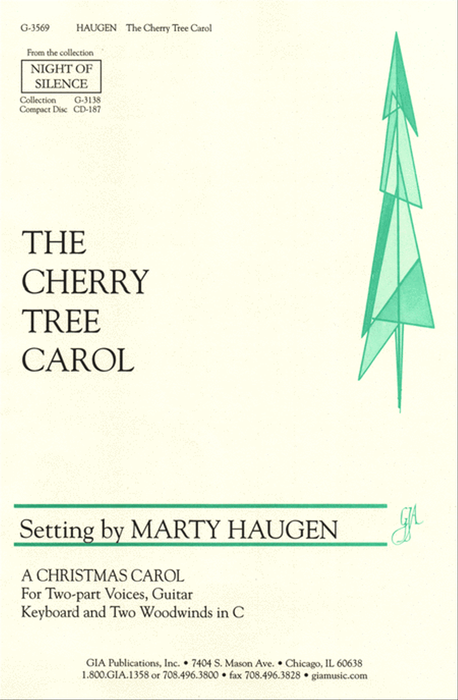 The Cherry Tree Carol by Marty Haugen 2-Part - Sheet Music