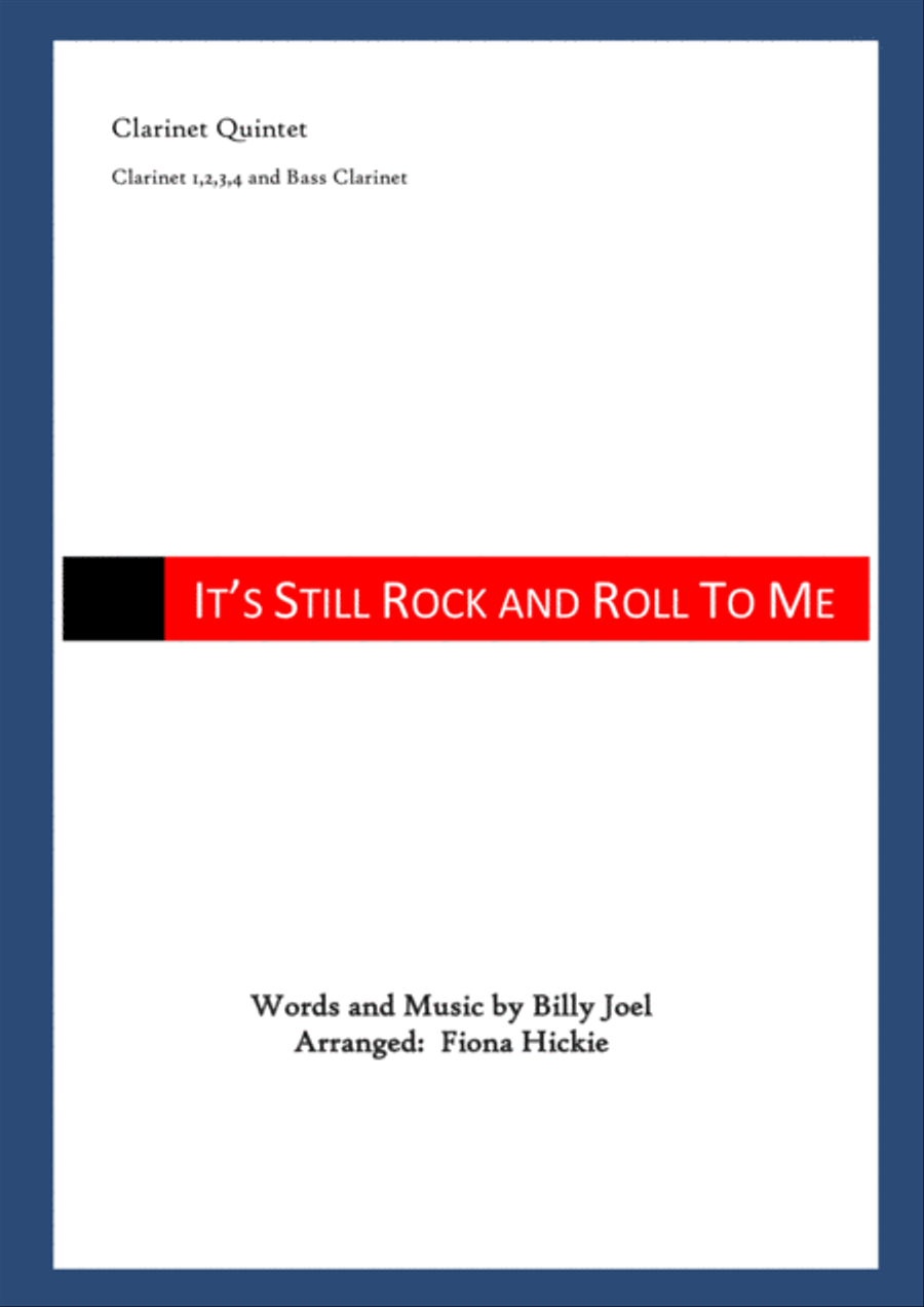 It's Still Rock And Roll To Me Woodwind Ensemble scores gallery preview page 1