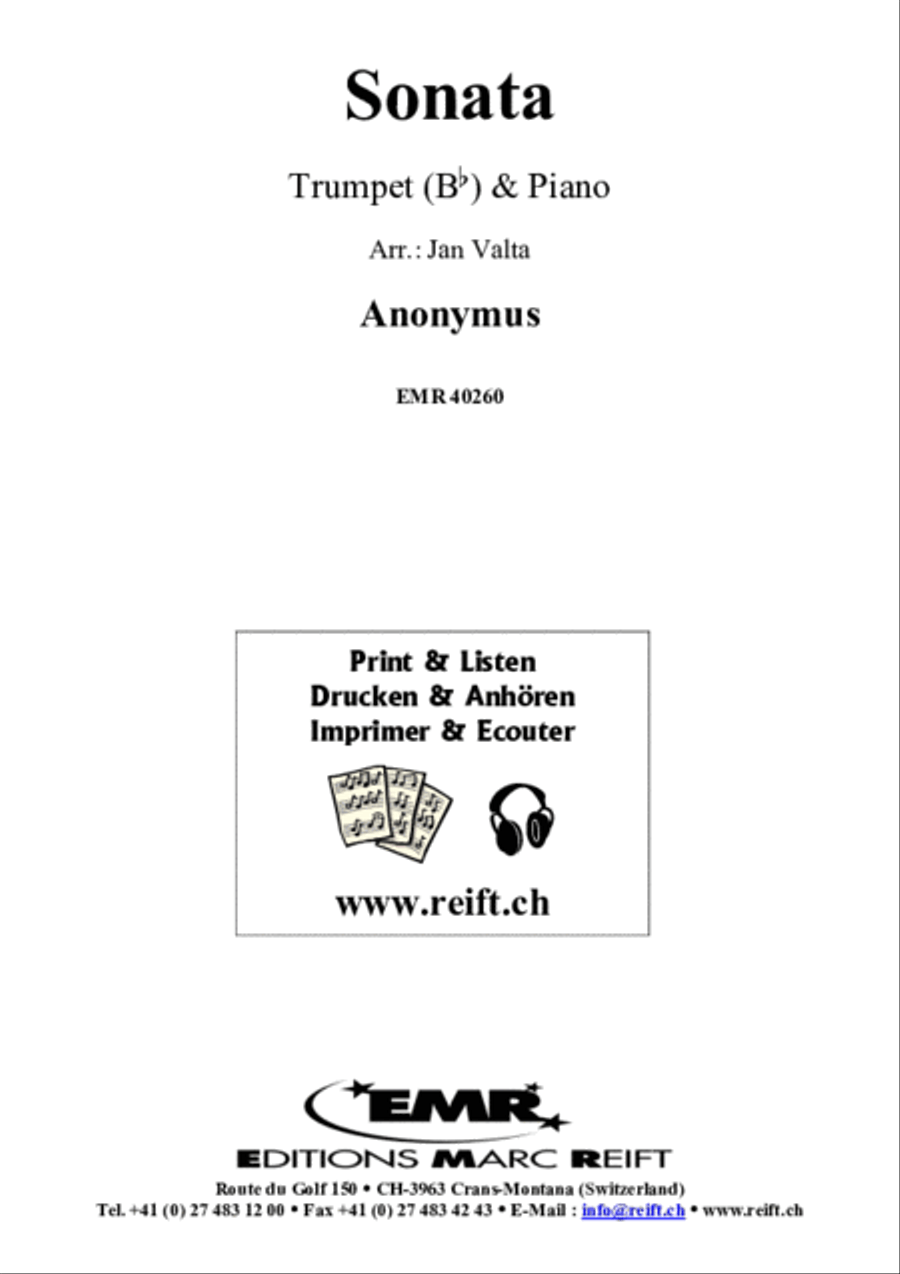 Sonata Trumpet Solo scores gallery preview page 2
