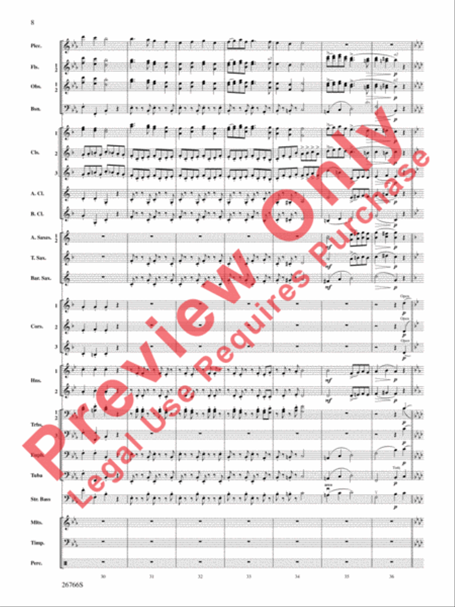 A Christmas Festival A Christmas Festival Concert Band scores gallery preview page 9
