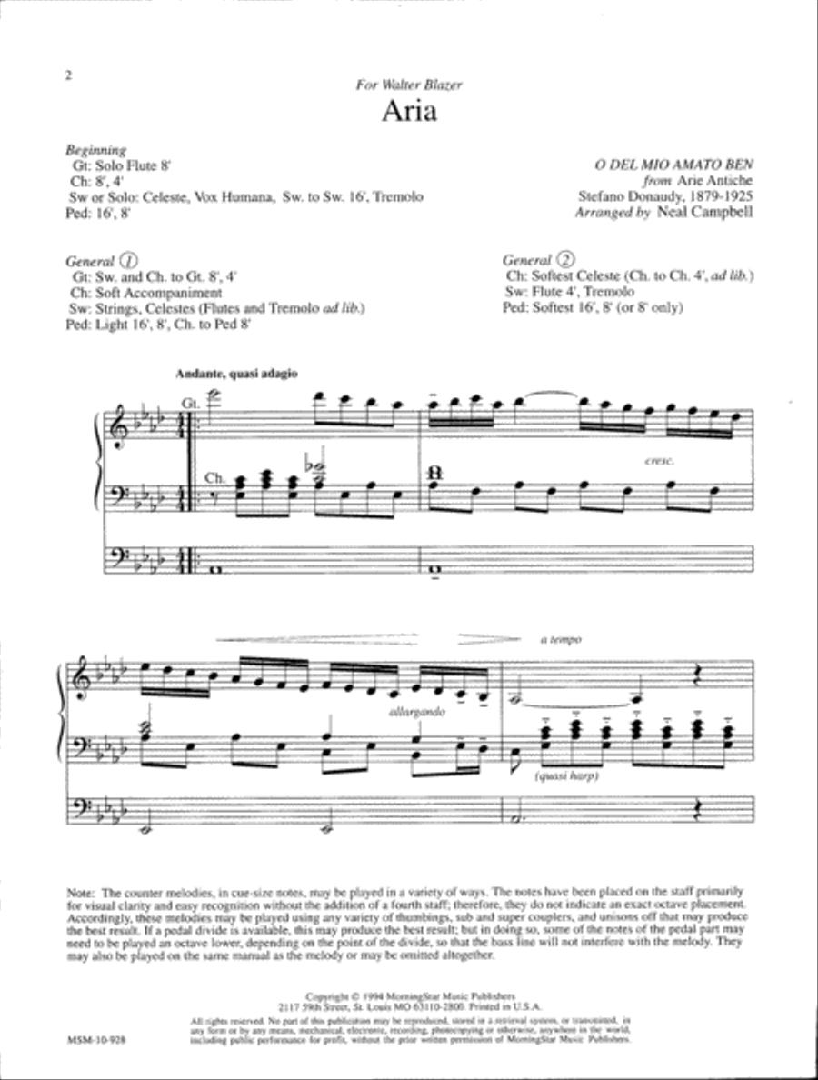 Aria Organ scores gallery preview page 2