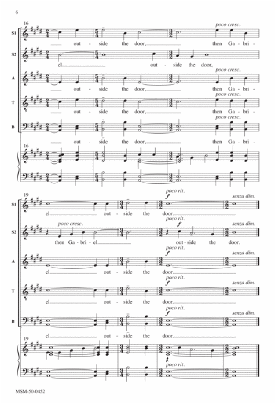 Annunciation Annunciation Divisi scores gallery preview page 6