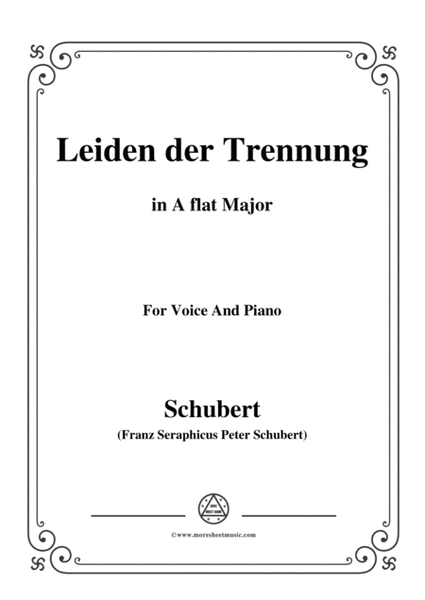 Schubert-Leiden der Trennung,in A flat Major,for Voice&Piano image number null