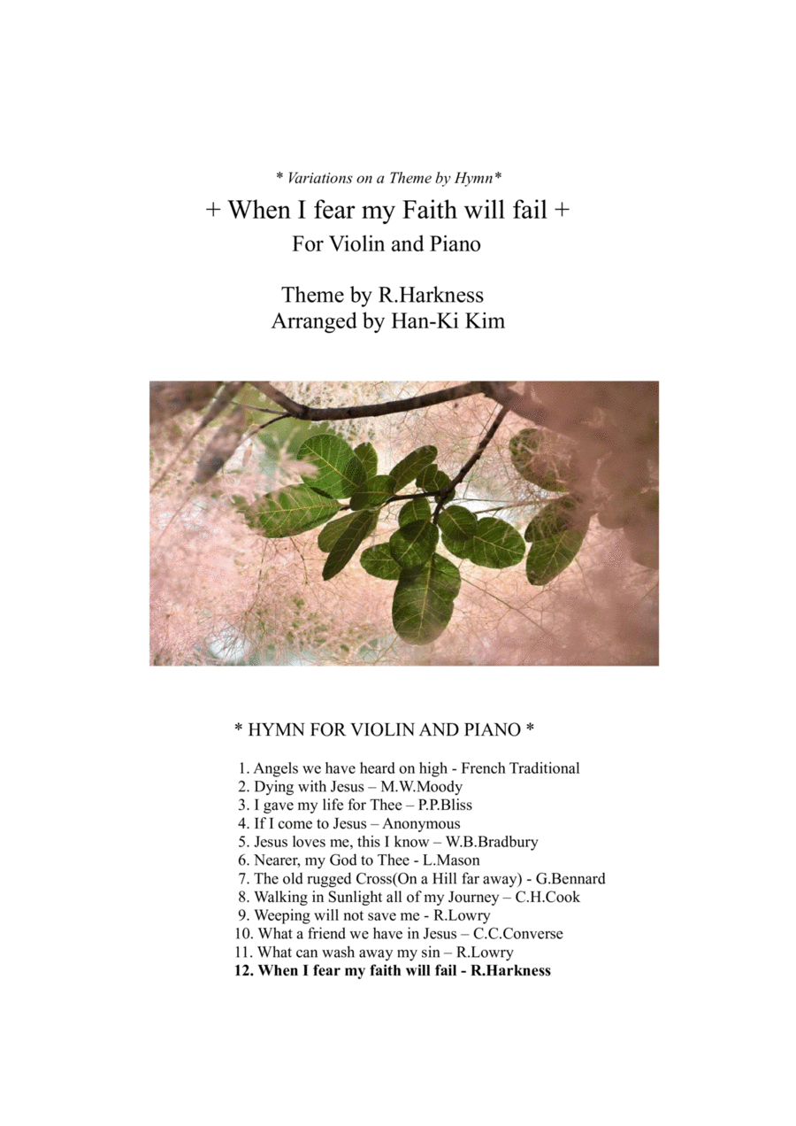 When I fear my faith will fail (For Violin and Piano) Violin Solo scores gallery preview page 1