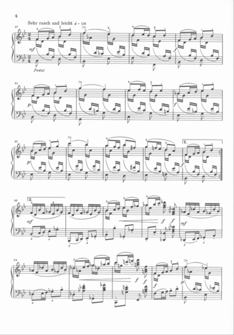 Humoresque in B-flat Major, Op. 20 Piano Solo scores gallery preview page 4