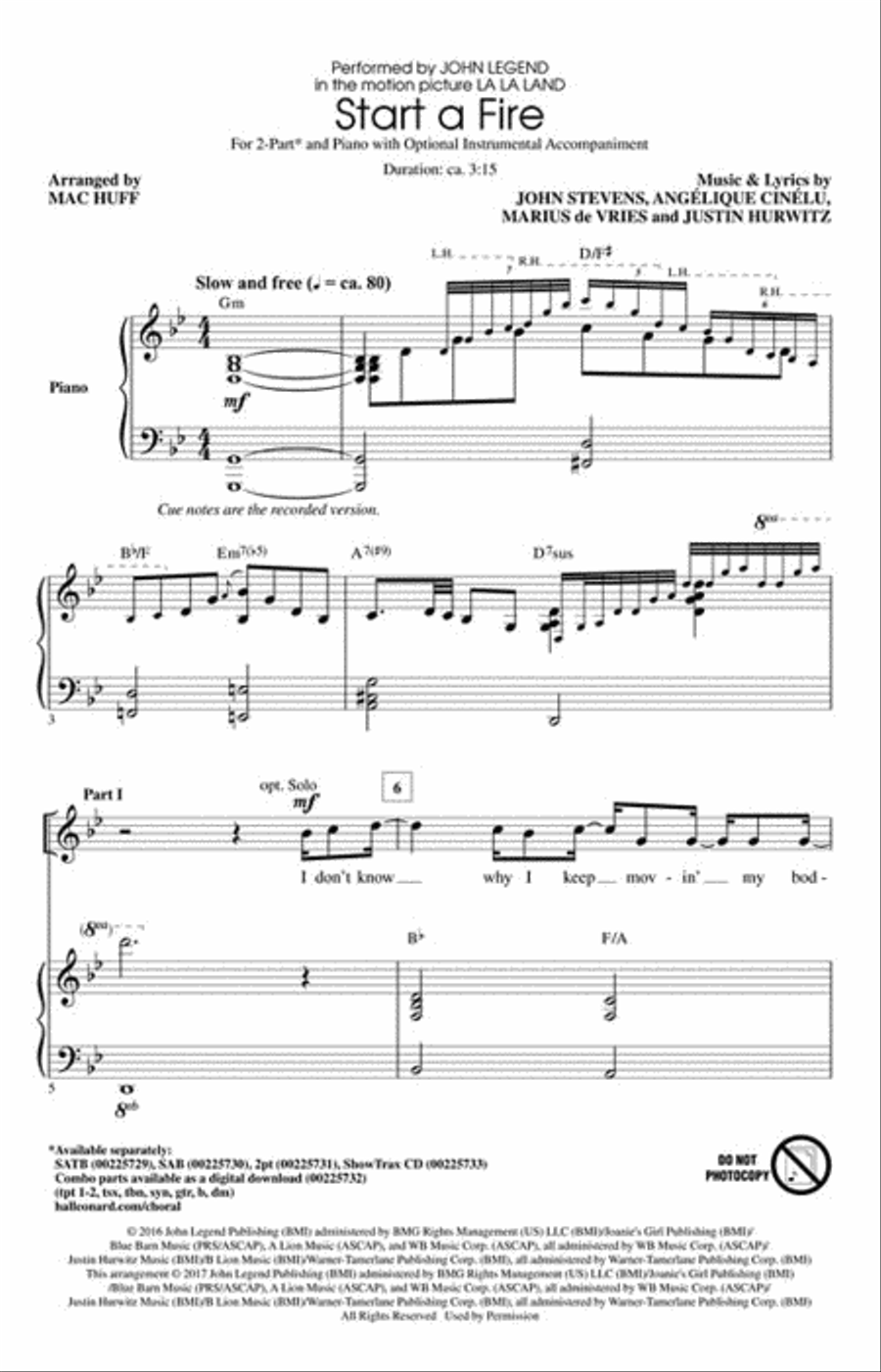 Start a Fire Start a Fire 4-Part scores gallery preview page 2